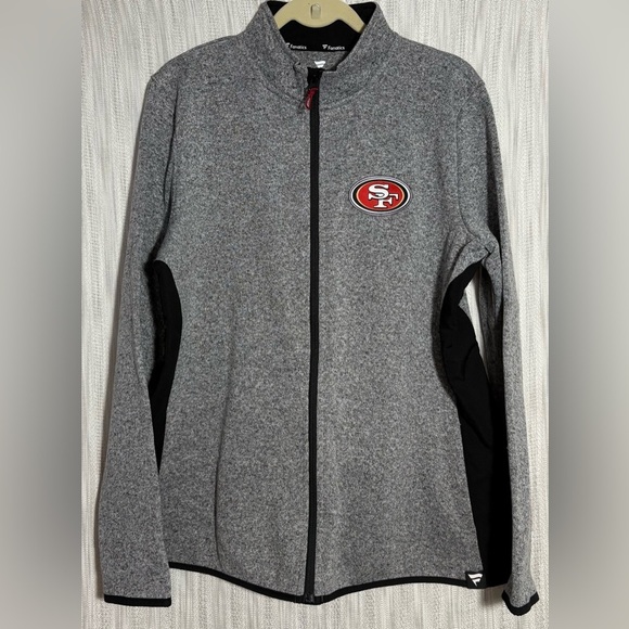 Fanatics Jackets & Blazers - Fanatics Gray and White Logo Jacket San Francisco